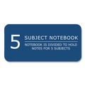 Notebooks & Pads | Roaring Spring 13115 11 in. x 9 in. 200-Sheets 5-Subject Medium/College Rule Genesis Notebook - Randomly Assorted Cover Colors (12/Carton) image number 9