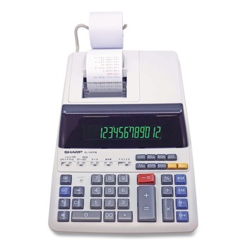 Sharp EL1197PIII 4.5 Lines/Sec Two-Color Printing Desktop Calculator - Black/Red Print