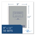 Notebooks & Pads | Roaring Spring 77647 11 in. x 9 in. 50-Sheets Quadrille Rule Lab and Science 2-Part Carbonless Notebook - Gray Cover (12/Carton) image number 5