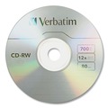 Office Electronics & Batteries | Verbatim 95155 700 MB/80 min 12x CD-RW Rewritable Disc - Silver (25/Pack) image number 2
