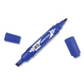 Permanent Markers | Tombow 56648 Mono Twin Fine/Broad Tips Bold Permanent Marker - Blue (10/Box) image number 1