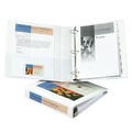 Office Jansan | Avery 68060 11 in. x 8.5 in. 1.5 in. Capacity 3 Rings Framed View Heavy-Duty Binders - White image number 0