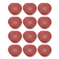 Cleaning & Janitorial Supplies | HOSPECO 03901 Health Gards 7.75 in. x 6.88 in. Vinyl Urinal Screen - Cherry Scent Red (1-Dozen) image number 0