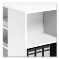 Office Carts & Stands | Durable 311302 20.79 in. x 23.31 in. x 29.45 in. 6 Shelves Wood Flexible Multi-Functional Cart for Office Storage - White image number 2