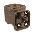 Cups and Lids | Boardwalk BWK4CUPCARRIER Four Cup Carrier Tray for 8 - 32 oz. Cups - Kraft (300/Carton) image number 4
