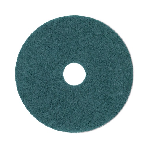 Cleaning Cloths | Boardwalk BWK4020GRE 20 in. Diameter Heavy-Duty Scrubbing Floor Pads - Green (5/Carton) image number 0