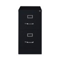 Office Filing Cabinets & Shelves | Alera 26127 15 in. x 26.5 in. x 28.37 in. Letter-Size Two-Drawer Economy Vertical File - Black image number 0