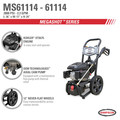 Pressure Washers | Simpson MS61114-S MegaShot Series 2800 PSI Kohler Engine 2.3 GPM Axial Cam Pump Cold Water Premium Residential Gas Pressure Washer image number 8