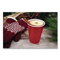 Cutlery | Dart P16R 16 oz. Plastic Cold Drink Party Cups - Red (1000/Carton) image number 4