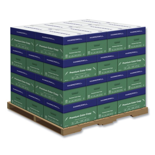 Art & Craft Paper | Hammermill 102630 8.5 in. x 11 in. 32 lbs. 100 Bright Premium Color Copy Print Paper - Photo White (1-Pallet) image number 0