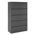  | Alera 25515 42 in. x 18.63 in. x 67.63 in. 5 Legal/Letter/A4/A5 Size Lateral File Drawers - Charcoal image number 0