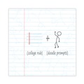 Notebooks & Pads | Roaring Spring 11100 11.25 in. x 9.25 in. 60-Sheets 1-Subject Medium/College Rule DoodleWrite Notebooks - White Cover (24/Carton) image number 4