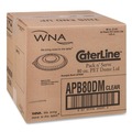 Food Service | WNA APB80DM 10 in. Diameter x 1.38 in. h Caterline Pack n' Serve Dome Plastic Lids - Clear (25/Carton) image number 0