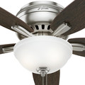 Ceiling Fans | Hunter 53315 52 in. Newsome Brushed Nickel Ceiling Fan with Light image number 6
