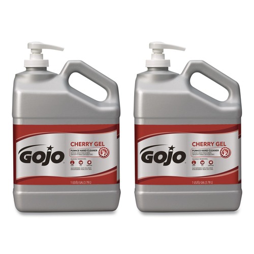 Bulk Savings Pricing 1 | GOJO Industries 2358-02 1 gal. Bottle Cherry Gel Pumice Hand Cleaner - Cherry Scent (2/Carton) image number 0