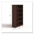 Office Filing Cabinets & Shelves | Alera AE1NNN-B366514 HRG 36 in. x 14 in. x 65 in. 5-Shelf Seville Bookcase - Mahogany image number 4