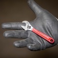 Adjustable Wrenches | Klein Tools D506-4 4 in. Plastic Dipped Adjustable Wrench - Transparent Red Handle image number 11