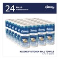 Cleaning & Janitorial Supplies | Kleenex 13964 11 in. x 10.4 in. Premiere Kitchen Roll Towels - White (24-Rolls/Carton) image number 2
