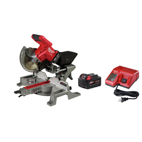 Milwaukee 2733 21 M18 Fuel 7 1 4 In Dual Bevel Sliding Compound Miter Saw Kit Cpo Outlets