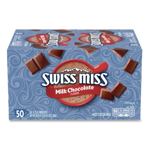 Beverages & Drink Mixes | Swiss Miss GOV47491 0.73 oz. Packets Hot Cocoa Mix - Regular (50 Packets/Box) image number 0