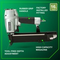Pneumatic Crown Staplers | Metabo HPT N5021AM 16-Gauge 15/16 in. Wide Crown Stapler image number 3