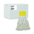 Office Jansan | Boardwalk BWK501WH 5 in. Headband Cotton/Synthetic Super Loop Wet Mop Head - Small, White (12/Carton) image number 0
