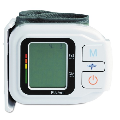 First Aid | Medline MDS3003 Automatic Digital Wrist Blood Pressure Monitor, One Size Fits All image number 0