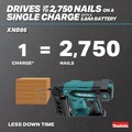 New Year New Savings! Save $25 off $150 | Makita XNB05Z 18V LXT Brushless Lithium-Ion 16-Gauge 2-1/2 in. Cordless Straight Finish Nailer (Tool Only) image number 5