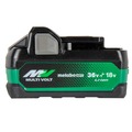 Batteries | Metabo HPT 380083M 18V/36V MultiVolt 5 Ah/2.5 Ah Water and Impact Resistant Lithium-Ion Battery image number 0