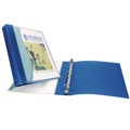 Office Jansan | Avery 17670 0.5 in. Capacity 11 x 8.5 Flexible View Binder with 3 Round Rings - Blue image number 1
