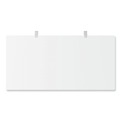 Office Desks & Workstations | Alera 26115 Modern Teacher Series 60 in. x 24 in. x 28.75 in. Left-Side Pedestal: Box/Box/File Pedestal Desk - White/Silver image number 3