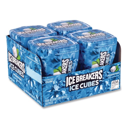 Snacks | Green Rabbit 034000700257 Ice Cubes Sugar-Free Gum - Peppermint (4/Carton) image number 0