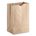 Cleaning & Janitorial Supplies | Ross & Wallace Paper Products 110410 12 in. x 7 in. x 17 in. 52 lbs. Capacity 1/6 BBL Grocery Paper Bags - Kraft (500/Bundle) image number 1