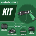 Electric Screwdrivers | Metabo HPT DB3DL2M 3.6V Brushed Lithium-Ion 1/4 in. Cordless Screwdriver Kit (1.5 Ah) image number 1