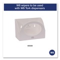 Paper Towels and Napkins | Tork 192291 11.75 in. x 14.75 in. 1-Ply Small Pack Foodservice Cloth - Unscented/White/Red Stripe (4/Carton) image number 3