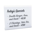 Office Jansan | Universal UNV76883 11 in. x 8.5 in. Horizontal Wall Mount Sign Holders - Clear (2/Pack) image number 3