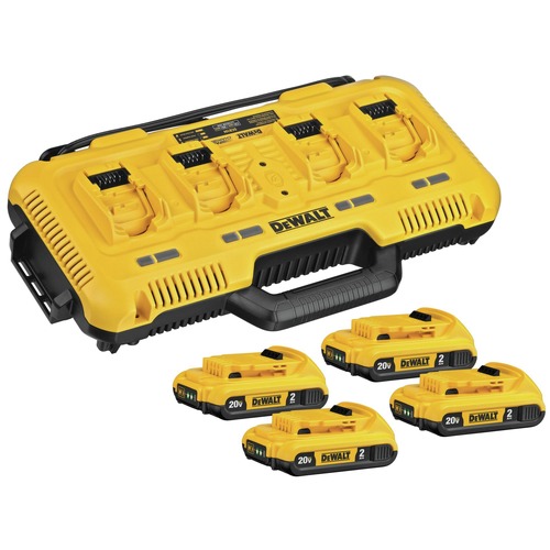 Battery and Charger Starter Kits | Dewalt DCB104D4 12V/20V/60V MAX Battery and 4-Port Charger Starter Kit image number 0