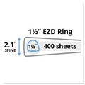 Customer Appreciation Sale - Save up to $60 off | Avery 09400 Durable 1.5 in. Capacity 11 in. x 8.5 in. 3 Ring View Binder with DuraHinge and EZD Rings - Black image number 1
