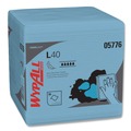 Office Jansan | WypAll 05776 L40 1/4 Fold 12.5 in. x 12 in. Wiper - Blue (56/Box, 12 Boxes/Carton) image number 1