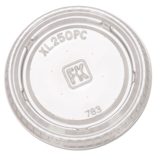 Bulk Savings Pricing 3 | Fabri-Kal 000000000009505083 Plastic Portion Cup Lids, Fits 1.5 oz to 2.5 oz Portion Cups - Clear (125/Sleeve, 20 Sleeves/Carton) image number 0