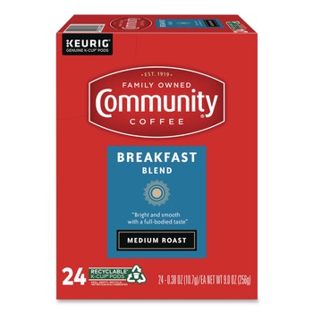 Community Coffee 5000374324 K-Cup - Breakfast Blend (24/Box)