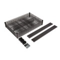  | Alera ALESW503618BL NSF Certified Industrial 36 in. x 18 in. x 72 in. 4-Shelf Wire Shelving Kit - Black image number 3