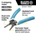 Cable and Wire Cutters | Klein Tools K11095 Klein-Kurve 8-20 AWG Wire Stripper or Cutter image number 1