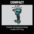 Impact Drivers | Factory Reconditioned Makita XDT14Z-R 18V LXT Brushless Lithium-Ion Cordless Quick-Shift Mode 3-Speed Impact Driver (Tool Only) image number 7