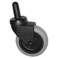 Rubbermaid Commercial FG7570L20000 3 in. Wheel Thermoplastic Rubber Swivel Bayonet Replacement Casters - Black image number 0