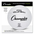 Toys | Champion Sports VR4 Official Size Rubber Volleyball -  White image number 1