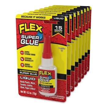 Flex Seal Products 0.5 oz Flex Super Glue - Dries Clear (8/Carton)