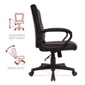  | Alera ALEBC42B19 16.73 in. - 20.39 in. Seat Height Breich Series Manager Chair Supports Up to 275 lbs. - Black image number 5