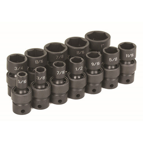 Socket Sets | Grey Pneumatic 1212U 12-Piece 3/8 in. Drive SAE Universal Socket Set image number 0