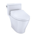 TOTO MW6423056CUFGA#01 WASHLETplus Nexus 1G 1-Piece Elongated 1.0 GPF Toilet with Auto Flush S550e Contemporary Bidet Seat (Cotton White) image number 0